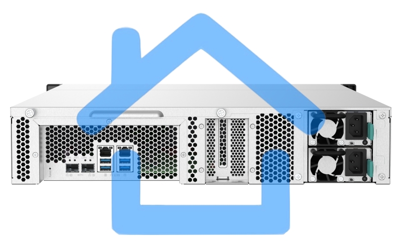 Сетевое хранилище без дисков SMB QNAP TS-832PXU-RP-4G 8-Bay 2U rackmount NAS, AL324 quad-core 1.7 GHz, 1x4Gb DDR4 RAM (max 1x16Gb), SATA 6Gb/s, 2x 10GbE SFP+ LAN, 2x 2.5 GbE LAN, 2xPSU. W/o RAIL-B02
