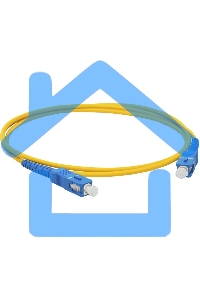 Патч-корд оптический LANMASTER, LSZH, дуплексный, SC/UPC-SC/UPC, SM, 2.0 м