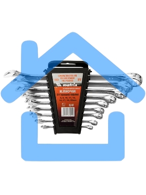 Набор комбинированных ключей Matrix (6-22 мм) 9 шт.