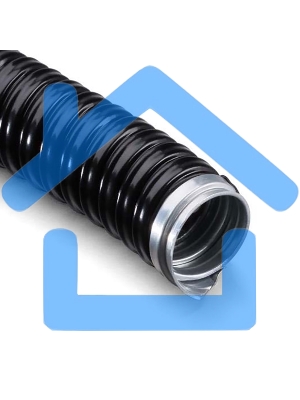 Металлорукав в ПВХ изоляции МРПИнг-25 (бухта 50 м/уп.) черный Rexant