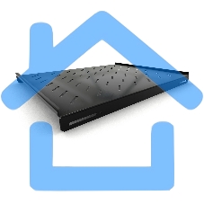 Полка стационарная Hyperline TSH3L-650-RAL9004 (TSH3L-650-RAL9005) глубина 650 мм, с боковым креплением, нагрузка до 20 кг, для шкафов серии TTb, TTR, TTC2, 485х650мм (ШхГ), черный