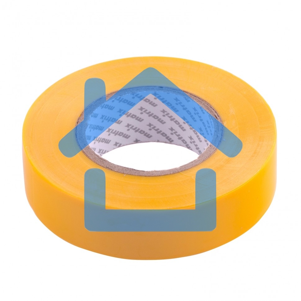 Изолента ПВХ Matrix 19 мм х 20 м, желтая, 150мкм