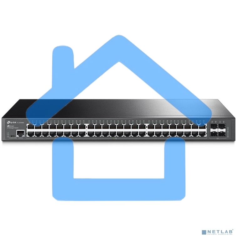 Коммутатор Jetstream 48-port gigabit L2+ managed switch with 4-gigabit uplink ports, 48 10/100/1000Mbps RJ-45 port, 4 1000Mbps SFP slots