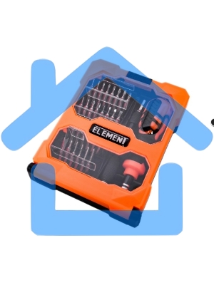 Отвертка с набором бит ELEMENT 8159