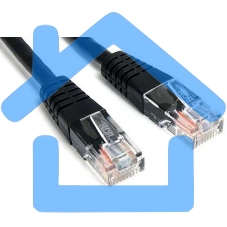 Патч-корд Lanmaster TWT UTP кат.5e, с заливными колпачками, 15.0 м, черный Патч-корд Lanmaster TWT UTP кат.5e, с заливными колпачками, 15.0 м, черный