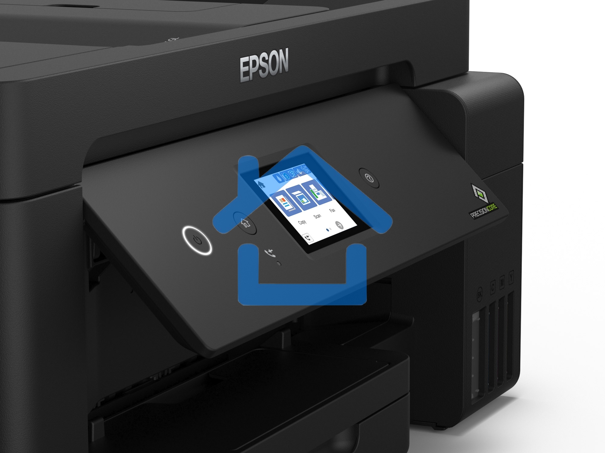 МФУ струйное Epson L14150, A3, цветной, печ. 38 стр/мин (ч/б) 24 стр/мин (цв.), 1200 x 4800 dpi (печать) 1200x2400dpi (скан.), USB, RJ-45, Wi-Fi