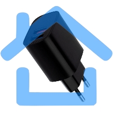 Сетевое зарядное устройство Rexant 2 x USB, 5V, 2.4 A, черный