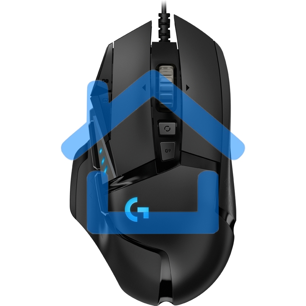 Мышь проводная Logitech G502 HERO черный, 25600 dpi, USB, кнопки - 11