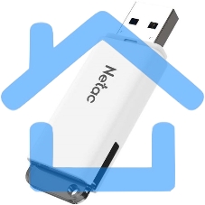 Флешка USB Netac U185 128 Gb <NT03U185N-128G-20WH>, USB 2.0, с колпачком, пластиковая белая