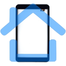 Сенсорное стекло (тачскрин) для Irbis TZ855, черное с рамкой