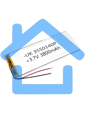 Аккумулятор Li-Pol (батарея) 3.5*50*140мм 2pin 3.7V/3800mAh