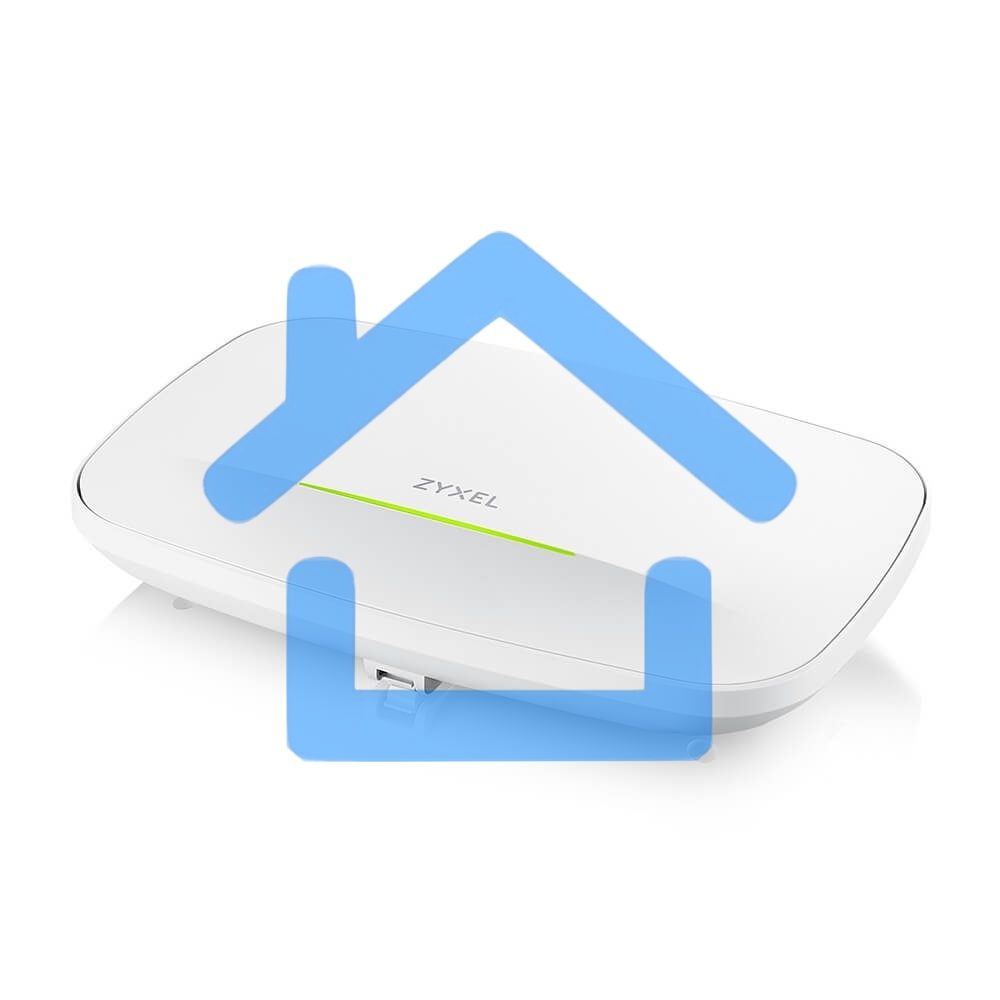 Точка доступа Zyxel NebulaFlex NWA130BE, WiFi 7, 802.11a/b/g/n/ac/ax/be (2,4 и 5 ГГц), MU-MIMO, антенны 2x2, до 688+4320 Мбит/с, 2xLAN 2.5GE, PoE