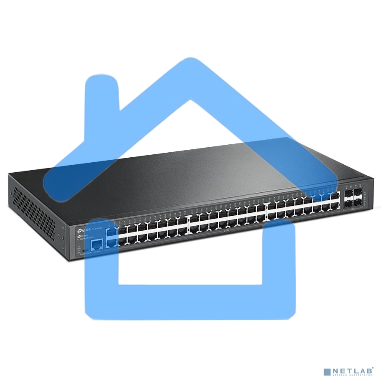 Коммутатор Jetstream 48-port gigabit L2+ managed switch with 4-gigabit uplink ports, 48 10/100/1000Mbps RJ-45 port, 4 1000Mbps SFP slots