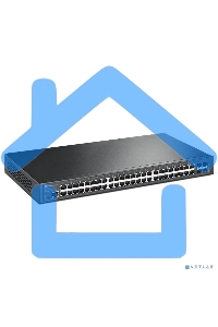 Коммутатор Jetstream 48-port gigabit L2+ managed switch with 4-gigabit uplink ports, 48 10/100/1000Mbps RJ-45 port, 4 1000Mbps SFP slots