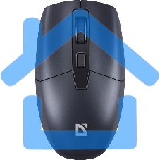 Мышь беспроводная Defender Modern MB-985 черный, 1600 dpi, радиоканал, USB, кнопки - 4