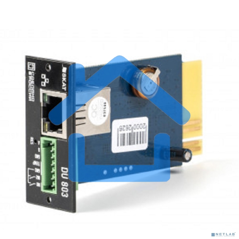 SNMP-модуль Бастион DU 803 SKAT UPS-1000-10000 RACK Мониторинг и упр-е по Ethernet