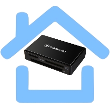 Считыватель карты памяти Transcend USB 3.0 Transcend All-in-1 Multi Card Reader, черный