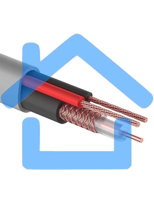 Кабель КВК-В-2+2x0,75 мм² (Cu/CCA) (96) белый (бухта 200 м) PROconnect