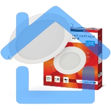 Светильник светодиодный RLP-VC 18Вт 230В 4000К 1440лм 185мм бел. (Аналог Downlight) IP40 IN HOME 4690612023373