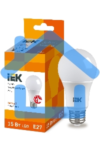 Лампа cветодиодная Iek LLE-A60-15-230-30-E27 ECO A60 шар 15Вт 230В 3000К E27 IEK