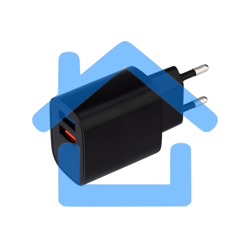 Сетевое зарядное устройство Rexant 2 x USB, 5V, 2.4 A, черный