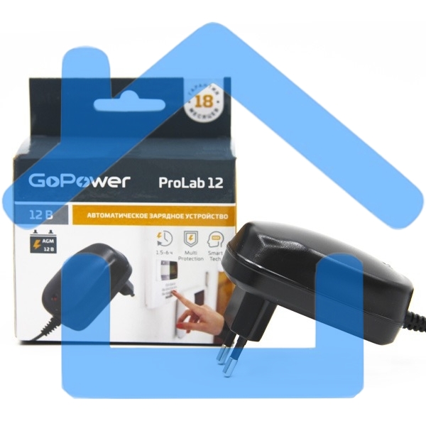 З/У для свинцово-кислотных аккумуляторов 12V GoPower ProLab 12 1.0A (1/100)