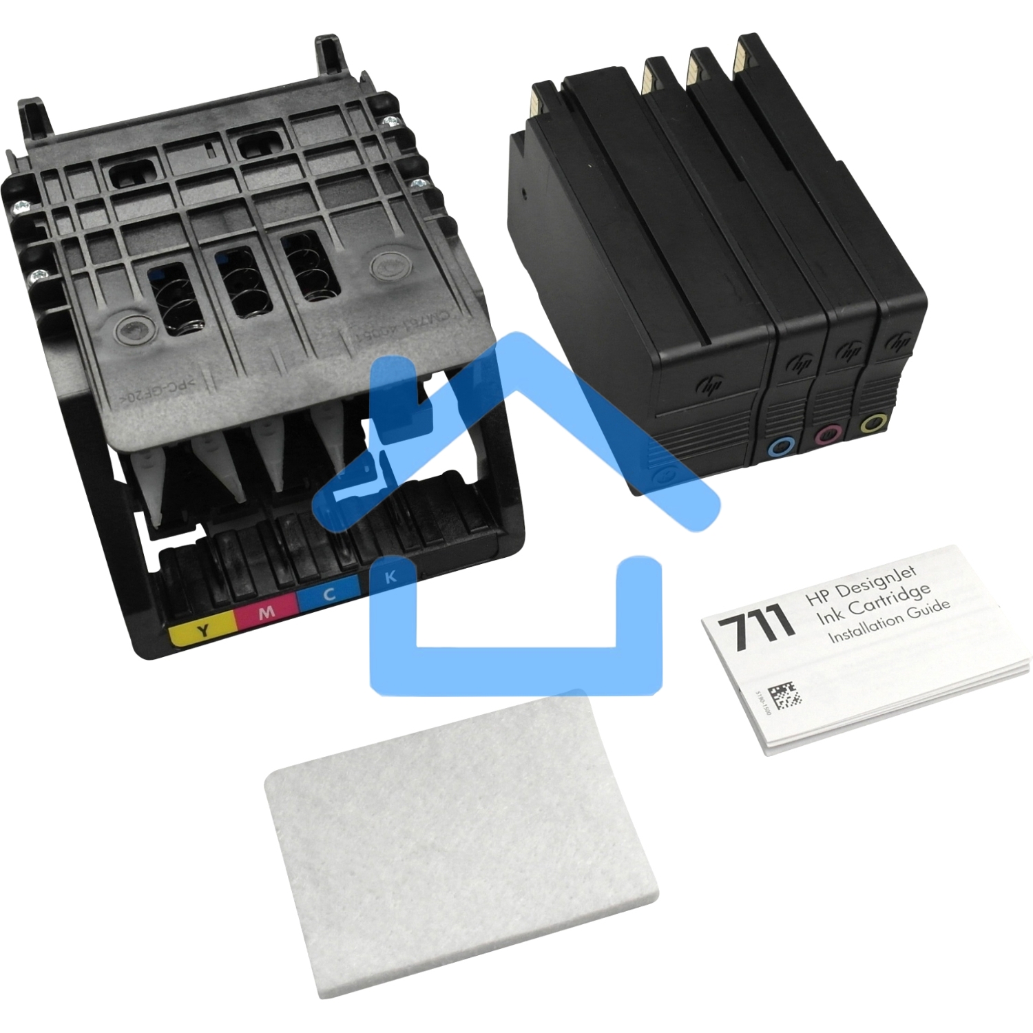 Комплект для замены печатающей головки HP 711 C1Q10A для HP Designjet T120/T520