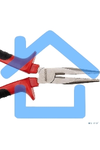 Тонкогубцы Rexant 160 мм никелированные, двухкомпонентные рукоятки