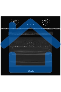 Встраиваемый электрический духовой шкаф MONSHER MOE 6092 Noir, 9 режимов: Традиционный нагрев, Макси-Гриль, Макси-Гриль с конвекцией, Нижний нагрев, Разморозка, Традиционный нагрев с конвекцией, Режим подсветка, Конвекция, Режим пицца, утапливаемые поворо