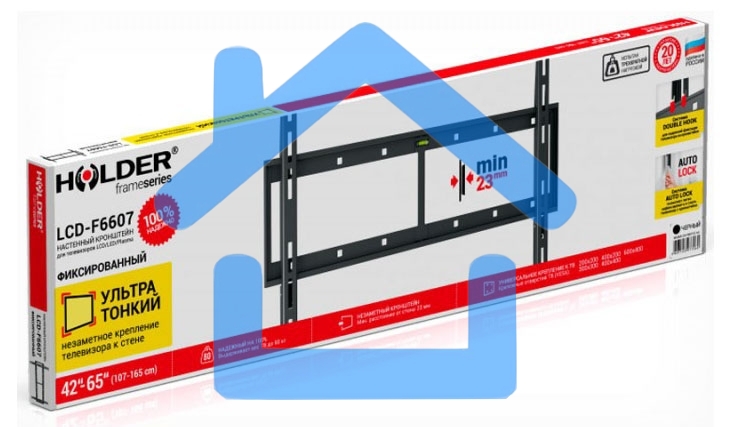 Кронштейн для телевизора Holder LCD-F6607 черный 42