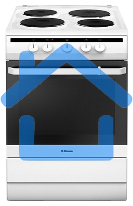 Плита электрическая Hansa FCEW63010 белый, конфорок 4 шт, духовка 69 л, 60 см x 85 см x 60 см
