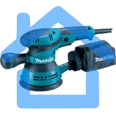 Шлифовальные машины Makita BO5040 ЭШМ,300Вт,ф125мм,12000об\м,ампл-2.8мм,1.4кг,кор,п\сборник,доп.рукоятка