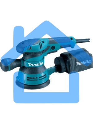 Шлифовальные машины Makita BO5040 ЭШМ,300Вт,ф125мм,12000об\м,ампл-2.8мм,1.4кг,кор,п\сборник,доп.рукоятка