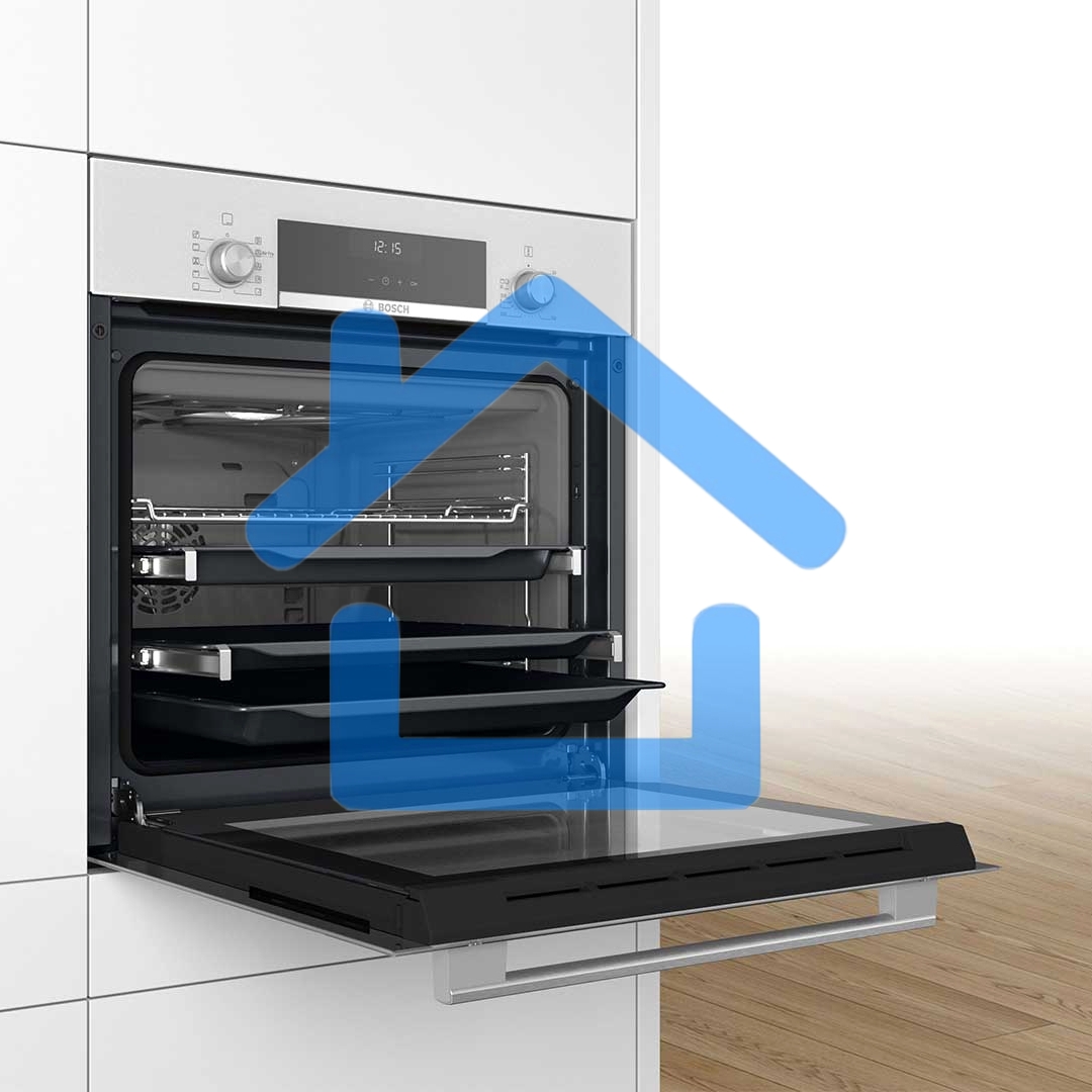 Встраиваемый духовой шкаф электрический Bosch HBJ558YW3Q белый