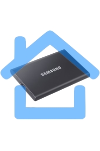 Внешний SSD Samsung T7, 2TB, USB 3.2 Gen 2 Type-C, R/W 1050/1000, титан