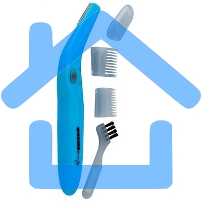 Триммер женский для области бикини Микма ИП 2101, тип батареек ААА, 2 гребневые насадки (уп-ка 50шт)