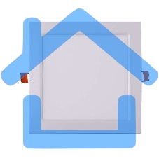 Светильник светодиодный ультратонкий встраив. PPL-S 15Вт 6500К IP40 WH 190мм квадрат Jazzway 5008403A