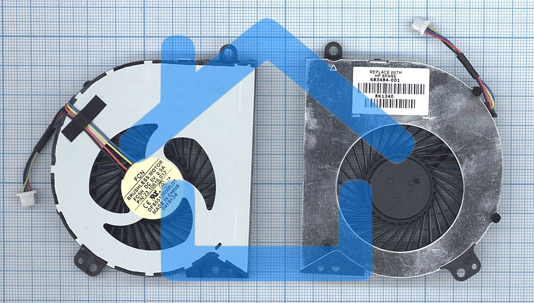 Вентилятор (кулер) для ноутбука HP ProBook 4440s 4540s 4740s 4745s VER-1