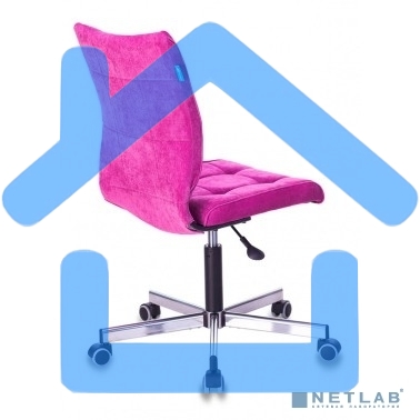 Кресло компьютерное Бюрократ CH-330M/LT-15 без подлокотников, малиновый, крестовина металл