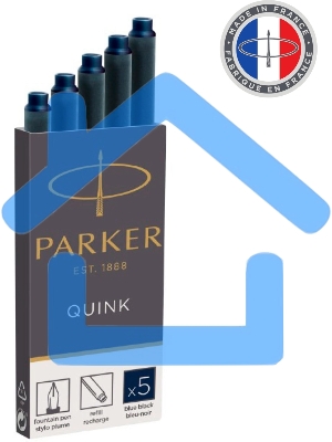 Картридж Parker Quink Z11 (CW1950385) черный/синие чернила, для ручек перьевых (5шт)