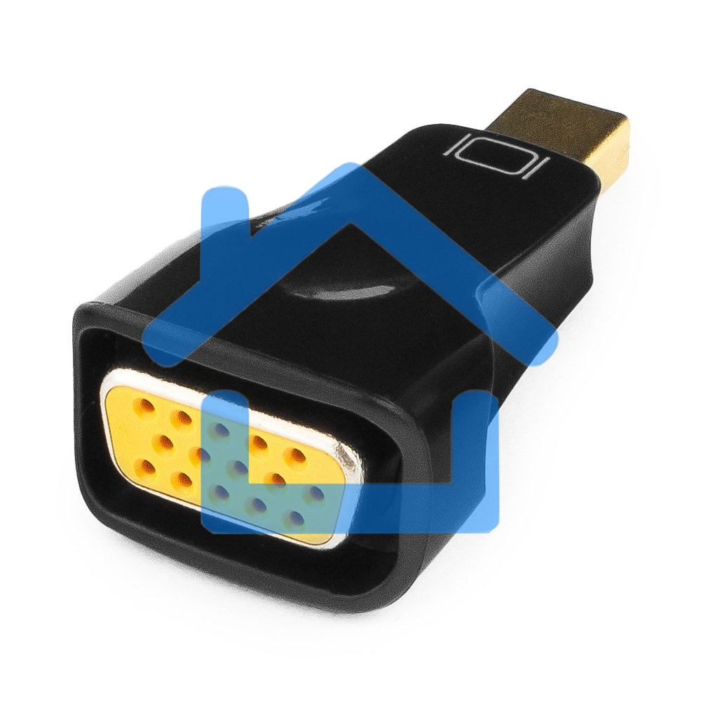 Переходник miniDisplayPort - VGA, Cablexpert A-mDPM-VGAF-01, 20M/15F, черный, пакет