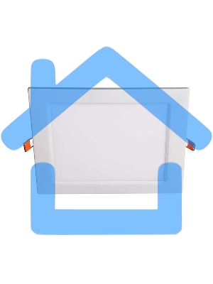 Светильник светодиодный ультратонкий встраив. PPL-S 15Вт 4000К IP40 WH 190мм квадрат Jazzway 5008380A