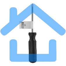 Отвертка SPARTA 13211 ph1х75мм углеродистая сталь черная пластиковая рукоятка