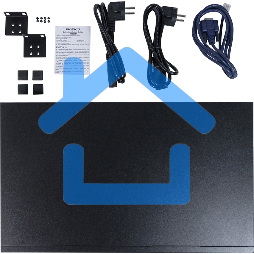 Коммутатор ORIGO Managed L3 Switch 24x1000Base-X SFP, 4x10Gbase-X SFP+, RJ45 Console, 19