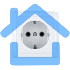 Розетка 1-м ОП Хит 16А с заземл. белый SchE RA16-133-B