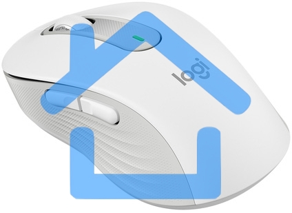 Мышь беспроводная Logitech Signature M650 белый, 4000 dpi, радиоканал, Bluetooth, USB, кнопки - 5