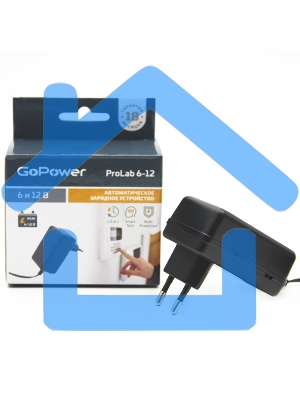 З/У для свинцово-кислотных аккумуляторов 6 и 12V GoPower ProLab 6-12 1.0A (1/100)