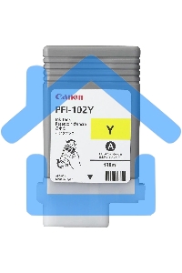 Картридж струйный Canon PFI-102Y (0898B001) желтый, 130 мл., для imagePROGRAF iPF605, iPF610., iPF650, iPF655, iPF710, iPF750, iPF755, LP17, iPF510