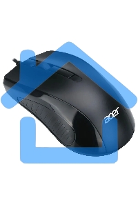 Мышь проводная Acer OMW136 черный, 1200 dpi, USB, кнопки - 3