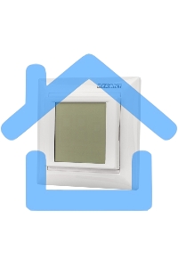 Терморегулятор сенсорный Rexant RX-419B, белый, совместим с Legrand серии Valena